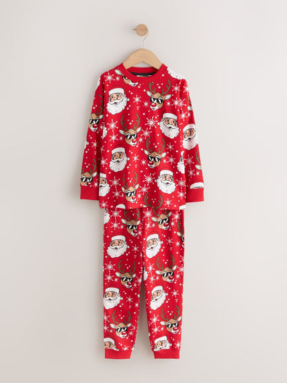 Dsiney Kidz - Red/White All Over Print Christmas Pyjamas Set (3-16yrs) image 1