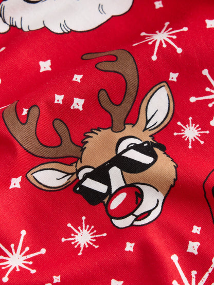 Dsiney Kidz - Red/White All Over Print Christmas Pyjamas Set (3-16yrs) image 3