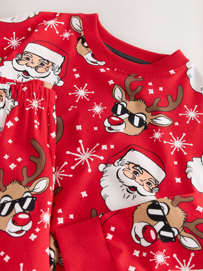 Dsiney Kidz - Red/White All Over Print Christmas Pyjamas Set (3-16yrs) image 4