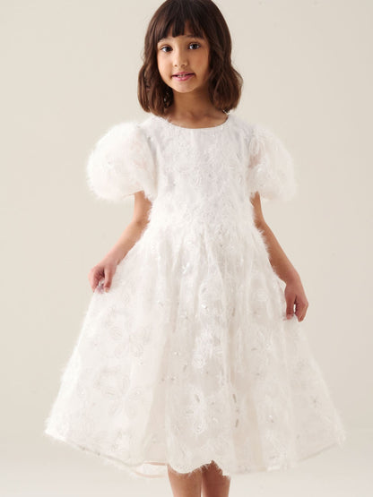 Dsiney Kidz - Angel & Rocket White Ines Embroidered Dress image 1