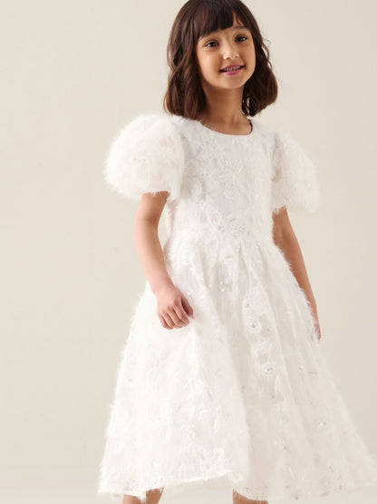 Dsiney Kidz - Angel & Rocket White Ines Embroidered Dress image 2