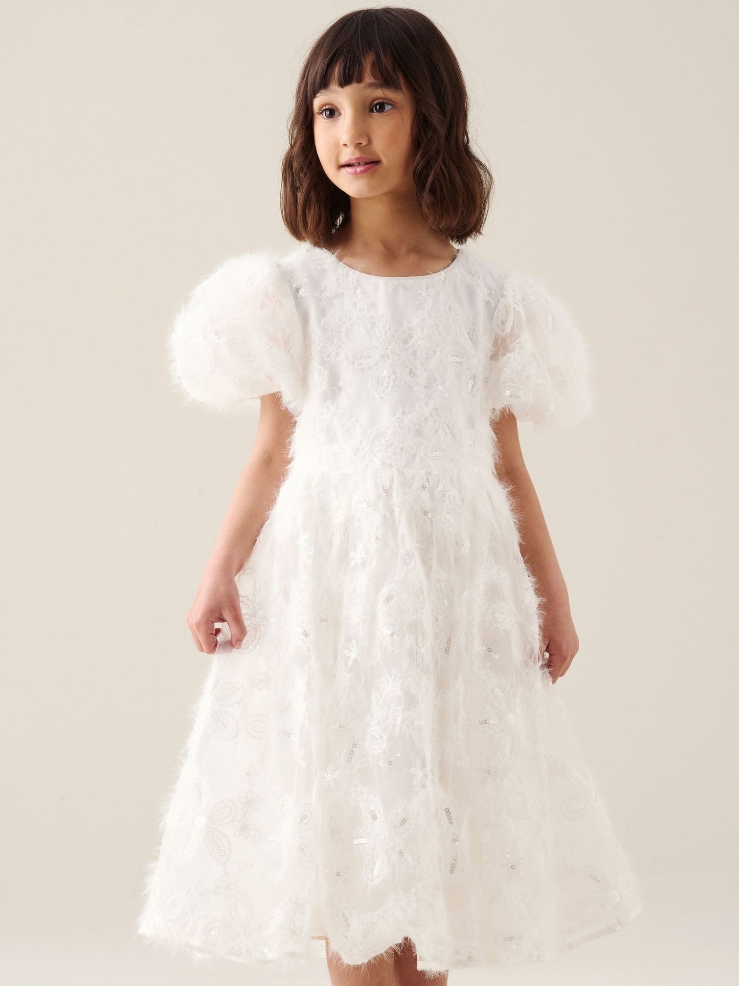 Dsiney Kidz - Angel & Rocket White Ines Embroidered Dress image 4