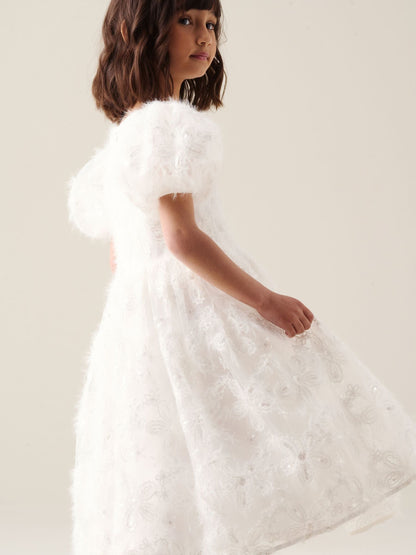 Dsiney Kidz - Angel & Rocket White Ines Embroidered Dress image 5