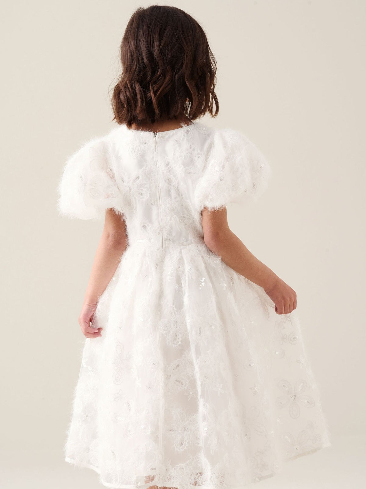 Dsiney Kidz - Angel & Rocket White Ines Embroidered Dress image 6