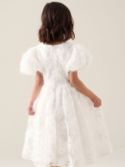 Dsiney Kidz - Angel & Rocket White Ines Embroidered Dress image 6