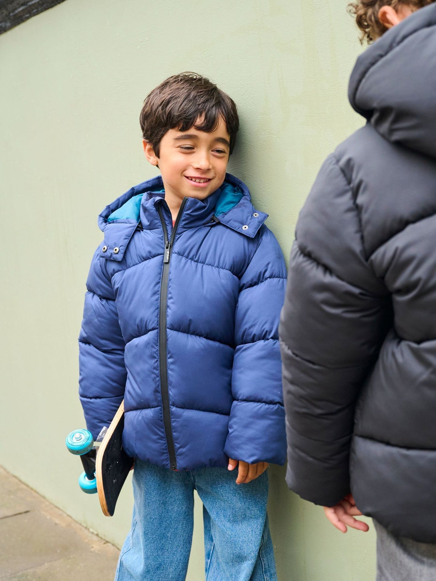 Dsiney Kidz - Angel & Rocket Blue Troy Quilted Fleece Lined Coat image 1