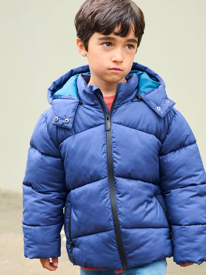 Dsiney Kidz - Angel & Rocket Blue Troy Quilted Fleece Lined Coat image 3