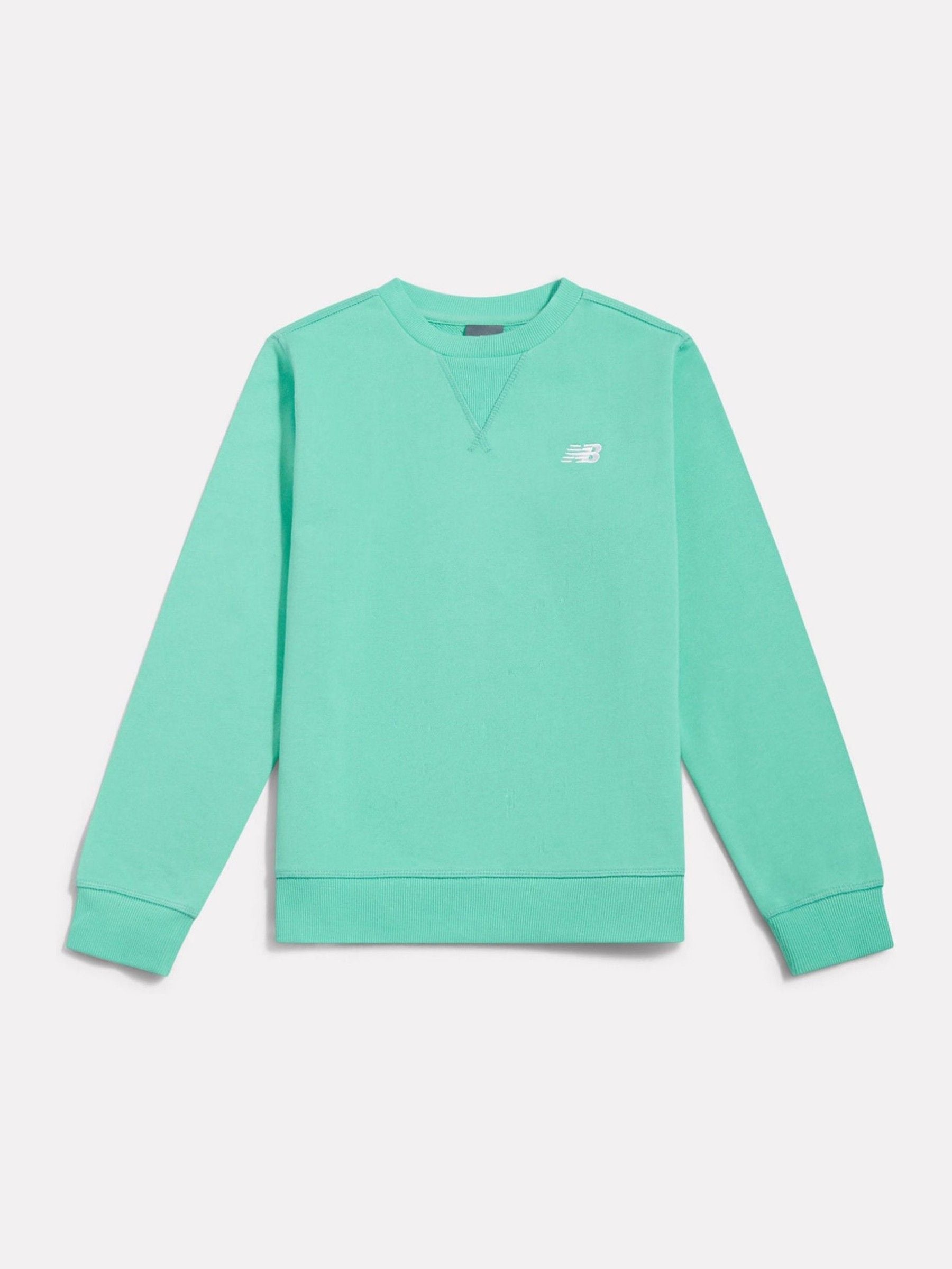 Dsiney Kidz - New Balance Green French Terry Small Logo Crew Neck Sweatshirt image 6