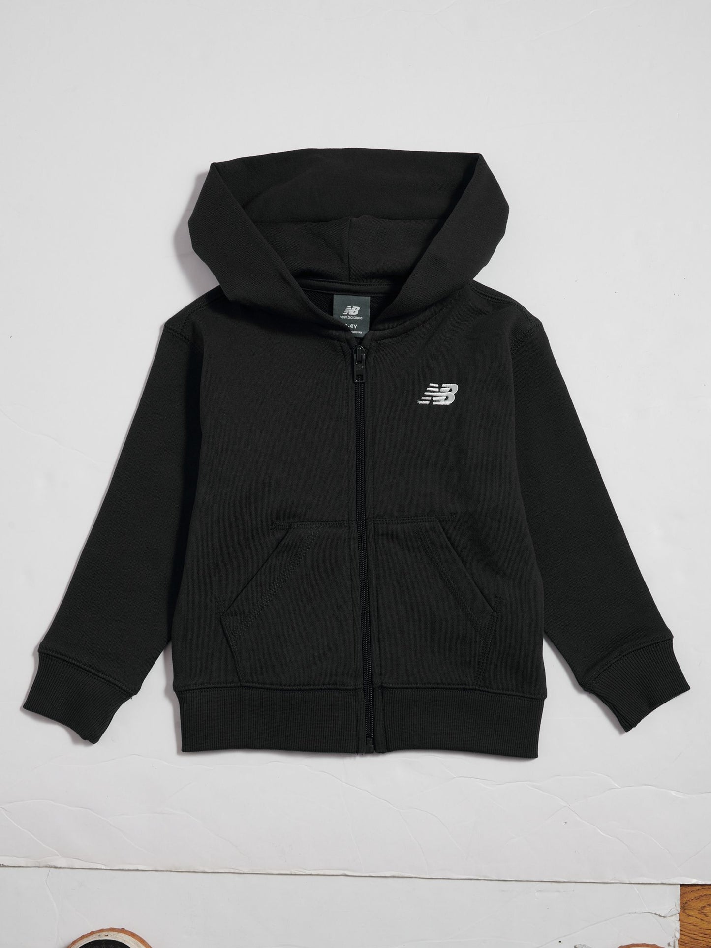 Dsiney Kidz - New Balance Black Small Logo Zip Through Hoodie image 1