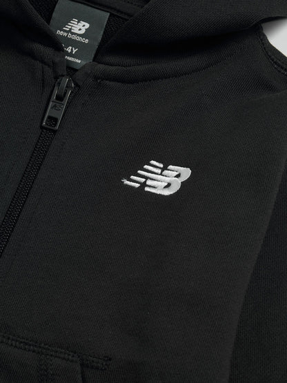 Dsiney Kidz - New Balance Black Small Logo Zip Through Hoodie image 3