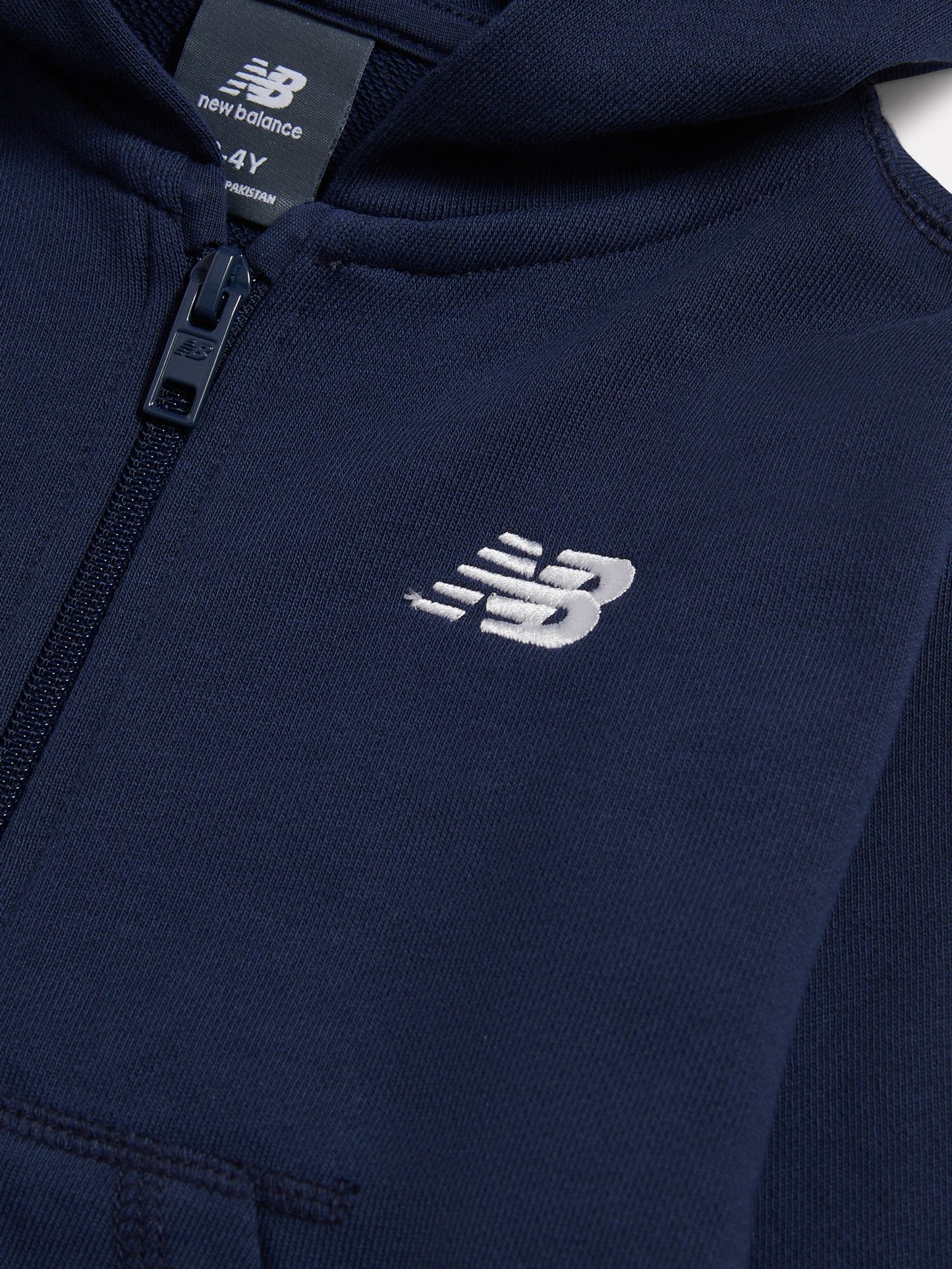 Dsiney Kidz - New Balance Navy Small Logo Zip Through Hoodie image 3