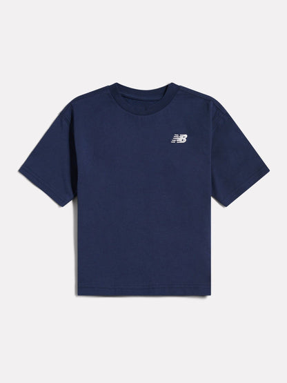 Dsiney Kidz - New Balance Navy Blue Small Logo Jersey T-Shirt image 1