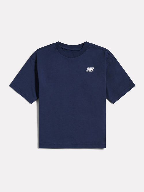Dsiney Kidz - New Balance Navy Blue Small Logo Jersey T-Shirt image 1