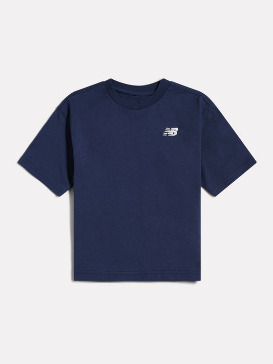 Dsiney Kidz - New Balance Navy Blue Small Logo Jersey T-Shirt image 1