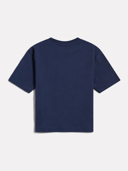 Dsiney Kidz - New Balance Navy Blue Small Logo Jersey T-Shirt image 2