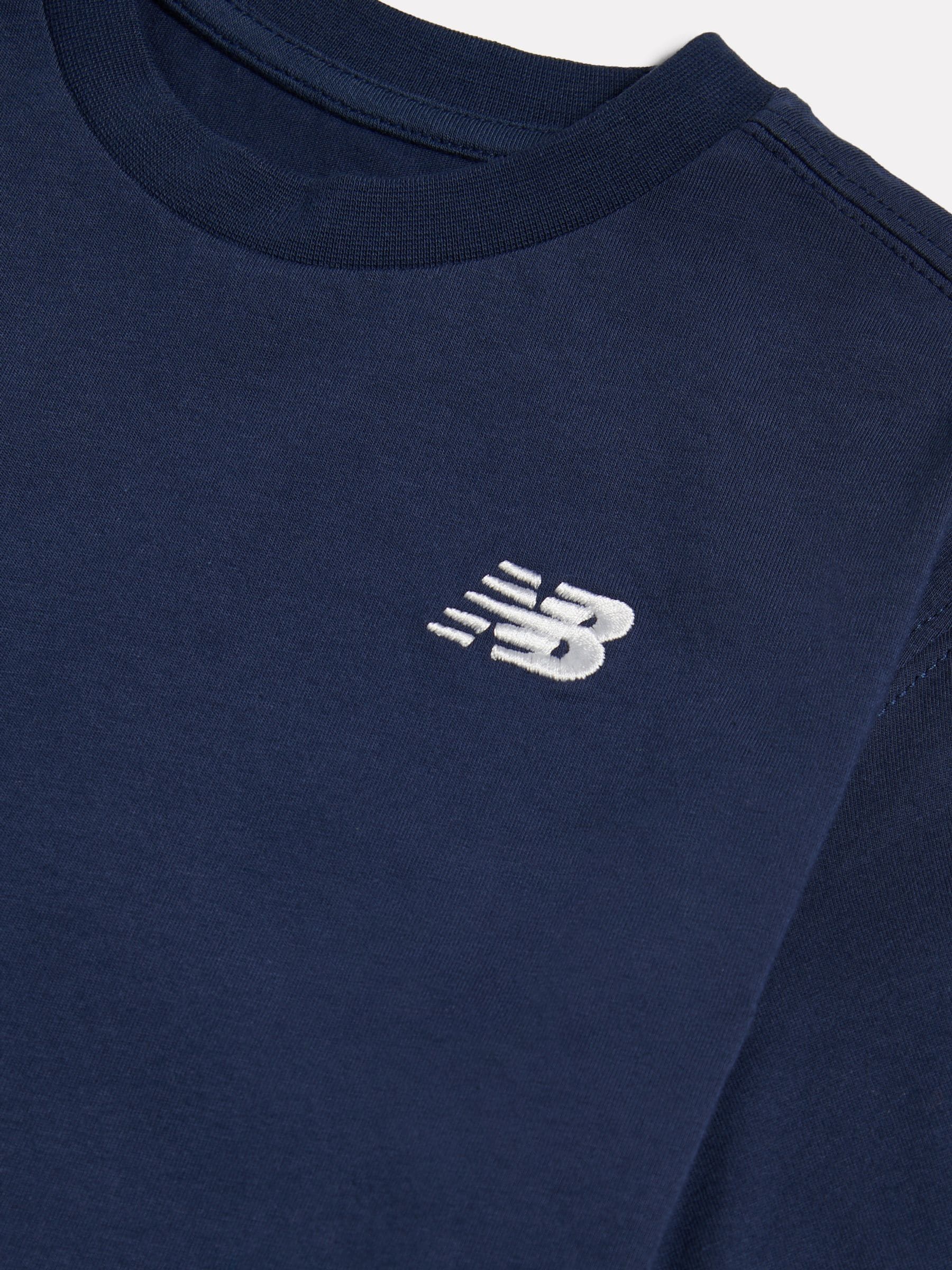 Dsiney Kidz - New Balance Navy Blue Small Logo Jersey T-Shirt image 3