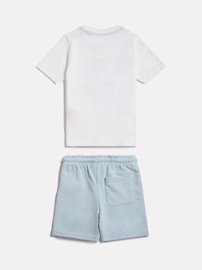 New Balance White Greatest Hits T-Shirt & Shorts Set image 2
