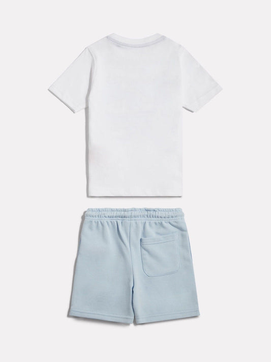 New Balance White Greatest Hits T-Shirt & Shorts Set image 2
