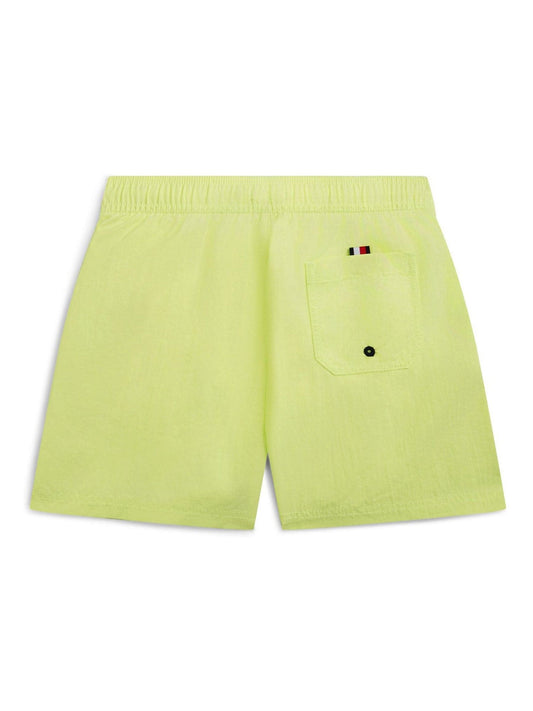Tommy Hilfiger Green Original Logo Embroidery Mid Length Swim Shorts image 2