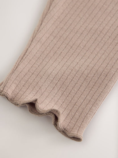 Cream Mesh Peplum Sweatshirt and Leggings Set (3mths-7yrs) - image 4