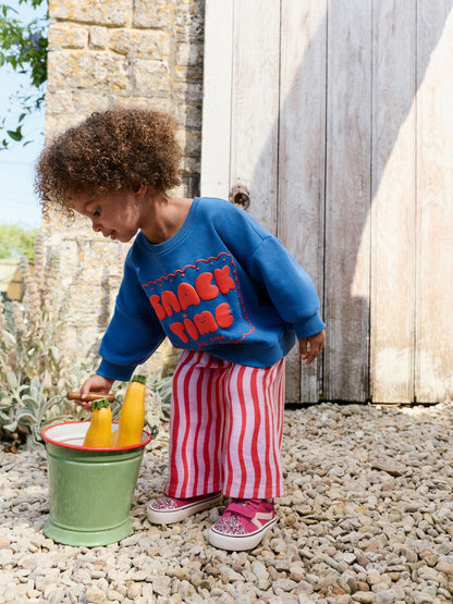 Cobalt Blue Snack Time Sweatshirt and Wide Leg Joggers Set (3mths-7yrs) - image 2