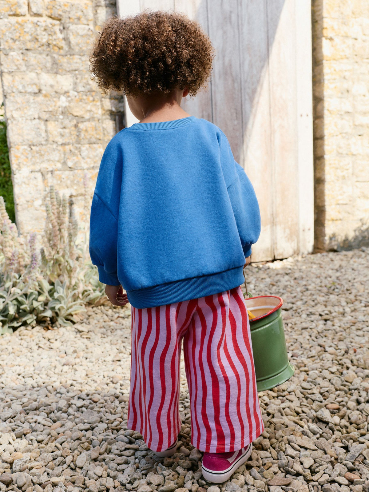 Cobalt Blue Snack Time Sweatshirt and Wide Leg Joggers Set (3mths-7yrs) - image 3