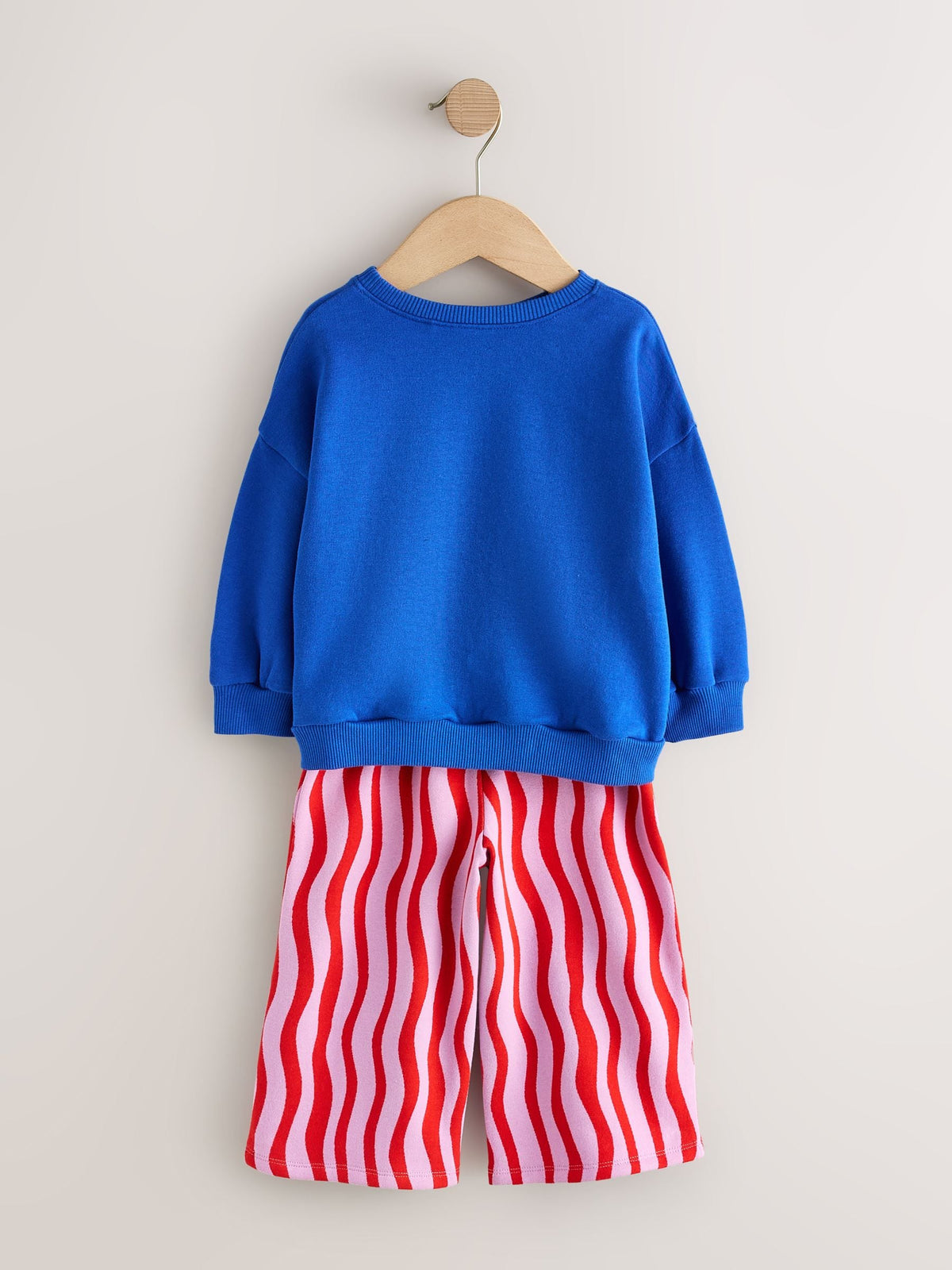 Cobalt Blue Snack Time Sweatshirt and Wide Leg Joggers Set (3mths-7yrs) - image 5