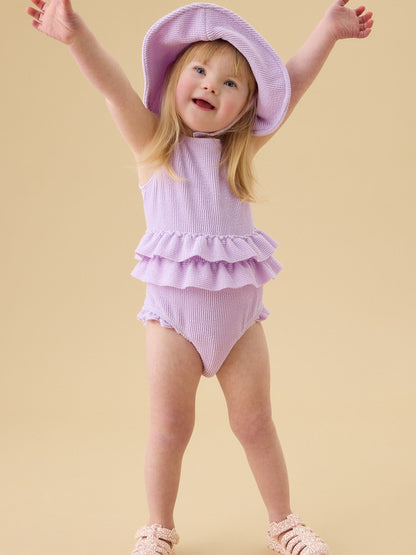 MORI Purple Frill Purple Swimsuit image 2