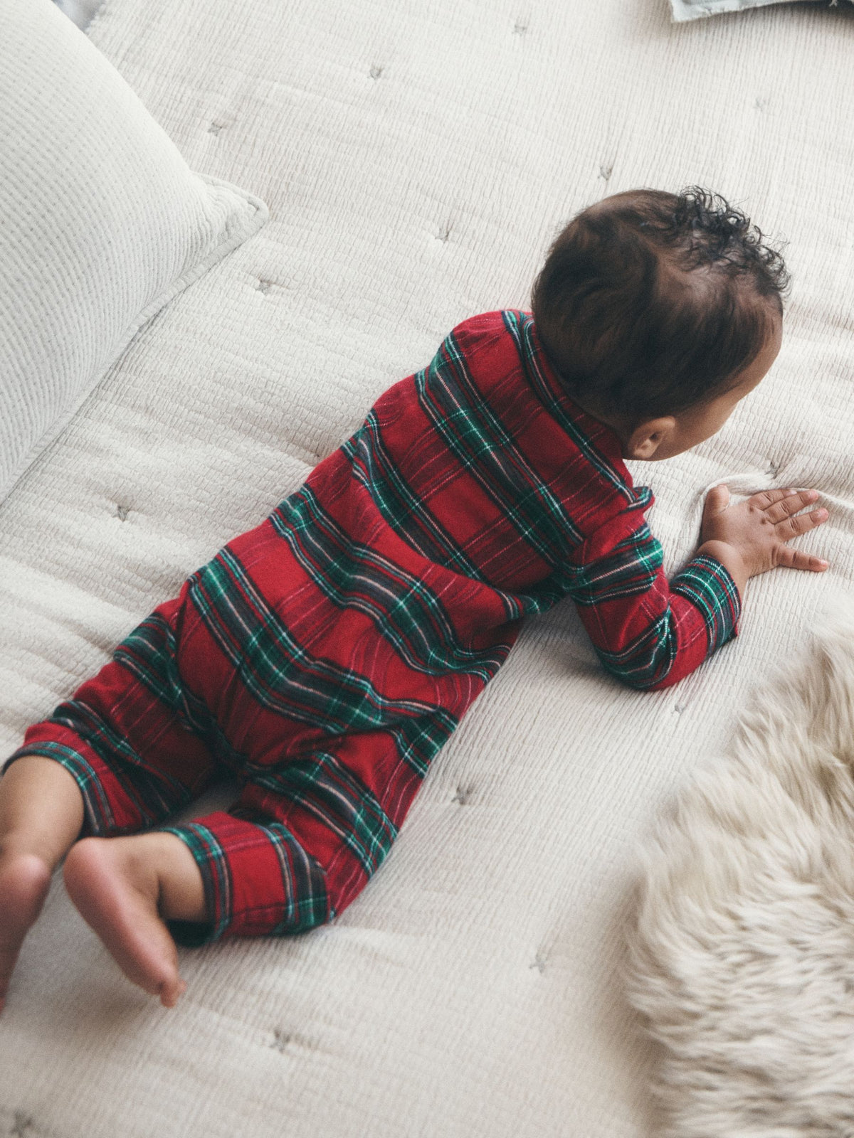 Red Check Christmas Sleepsuit (0mths-3yrs) - image 3