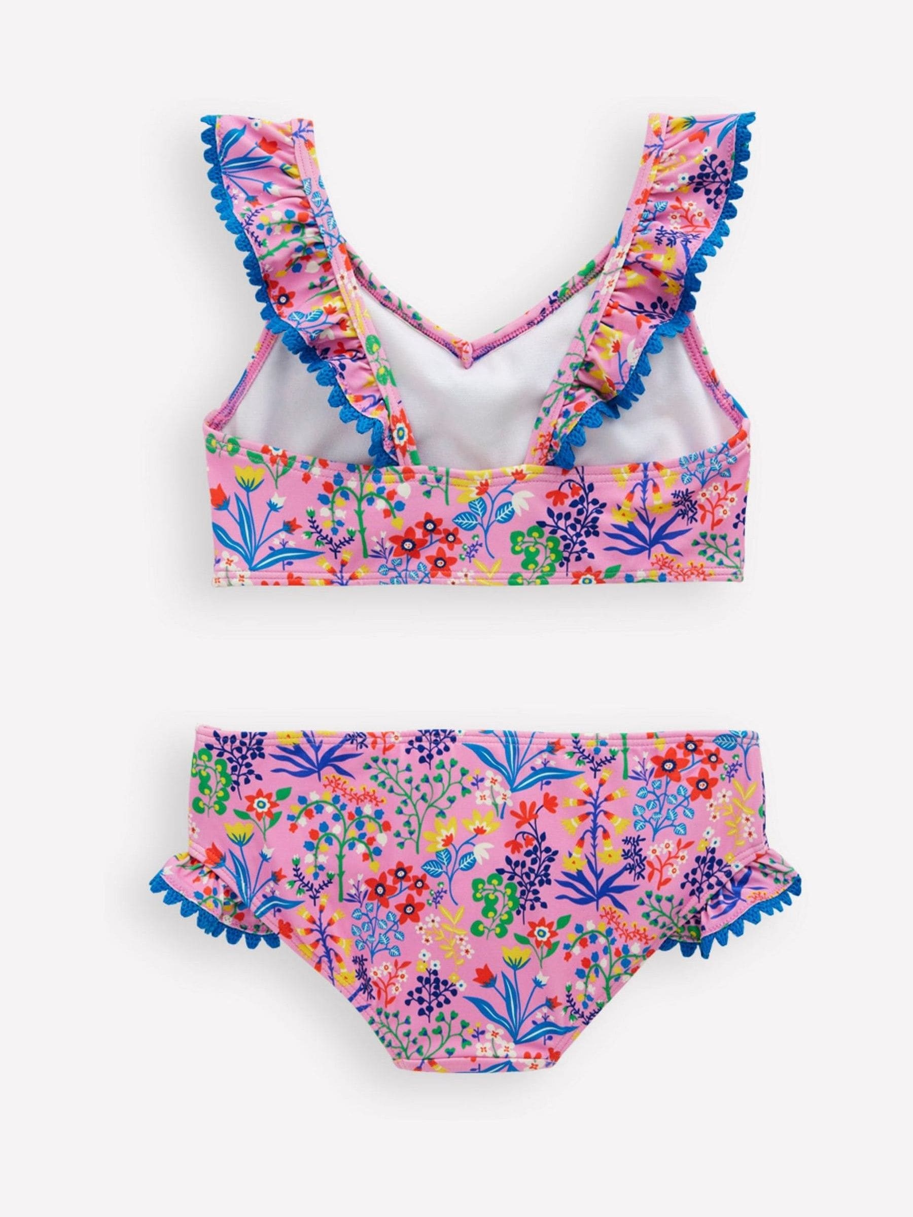 Boden Pink Frill V-Neck Bikini Set image 2