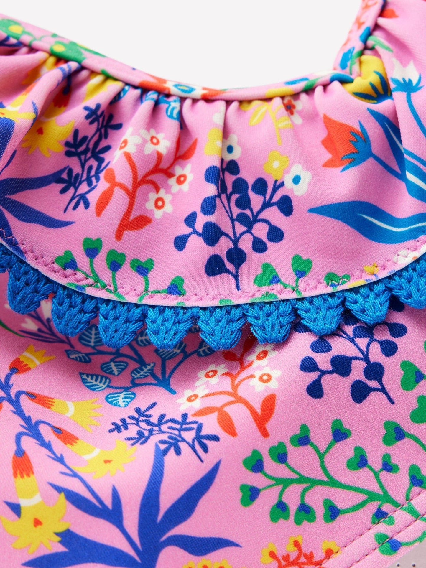 Boden Pink Frill V-Neck Bikini Set image 3