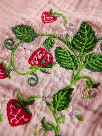 Boden Pink Frill Woven Shorts image 3