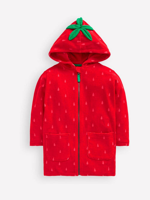 Dsiney Kidz - Boden Red Fun Romie Towelling Zip-Up Cover-Up image 1