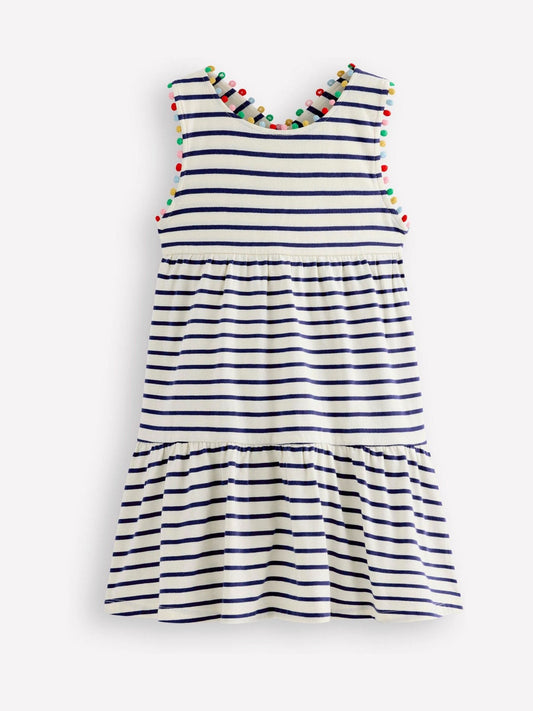 Boden Blue Jersey Cross-Back Dress image 1