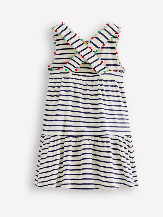 Boden Blue Jersey Cross-Back Dress image 2