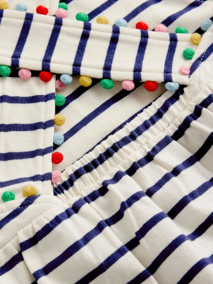 Boden Blue Jersey Cross-Back Dress image 3