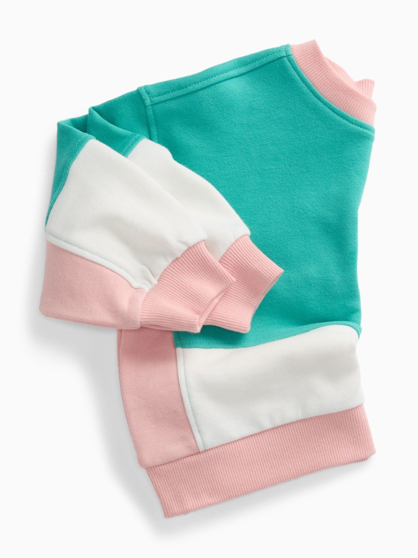Dsiney Kidz - KIDLY by MORI Blue Colourblock Soft Cotton Oversized Sweatshirt image 5