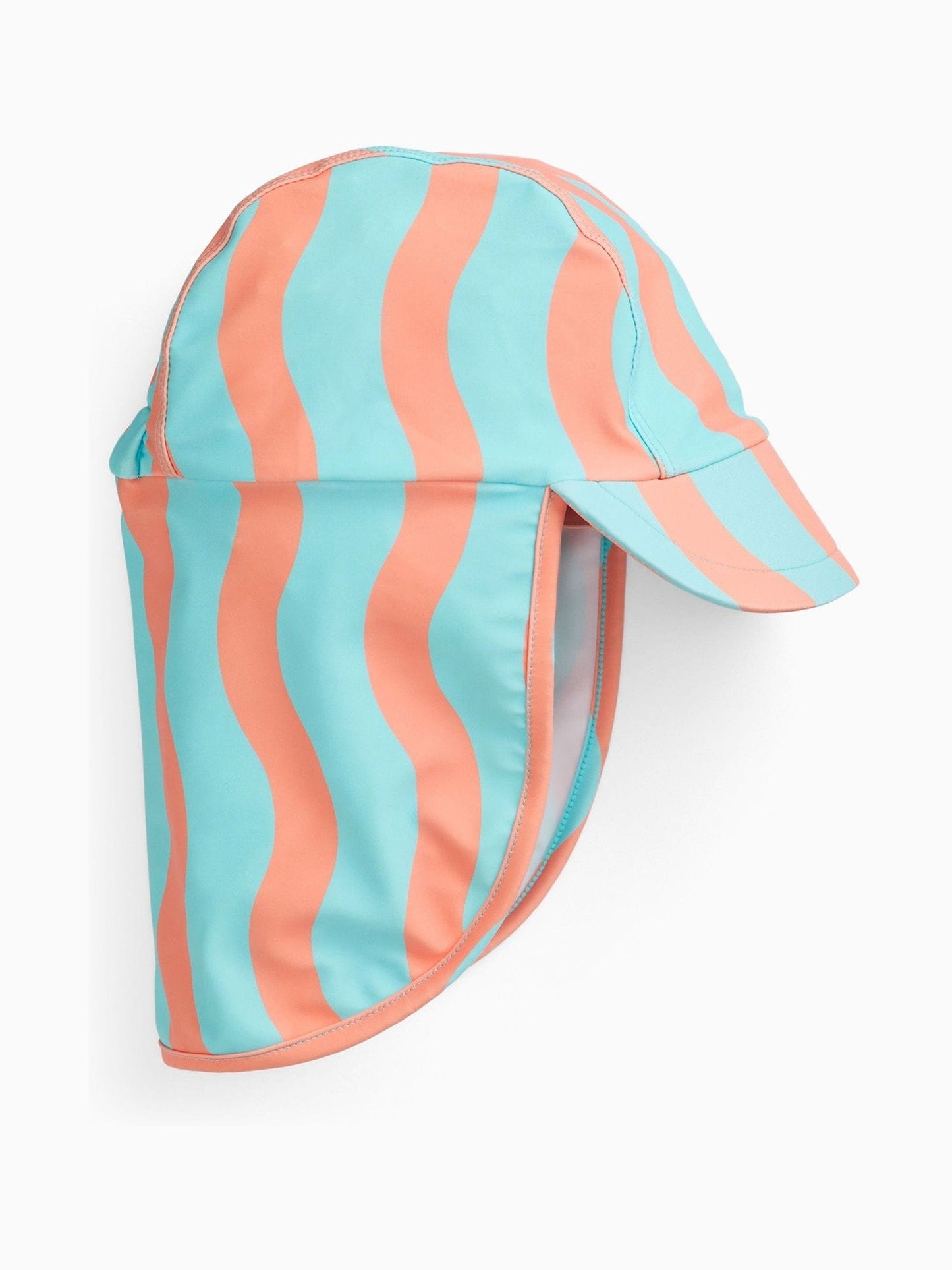 KIDLY by MORI Turquiose Orange Sunsafe Swim Hat image 2