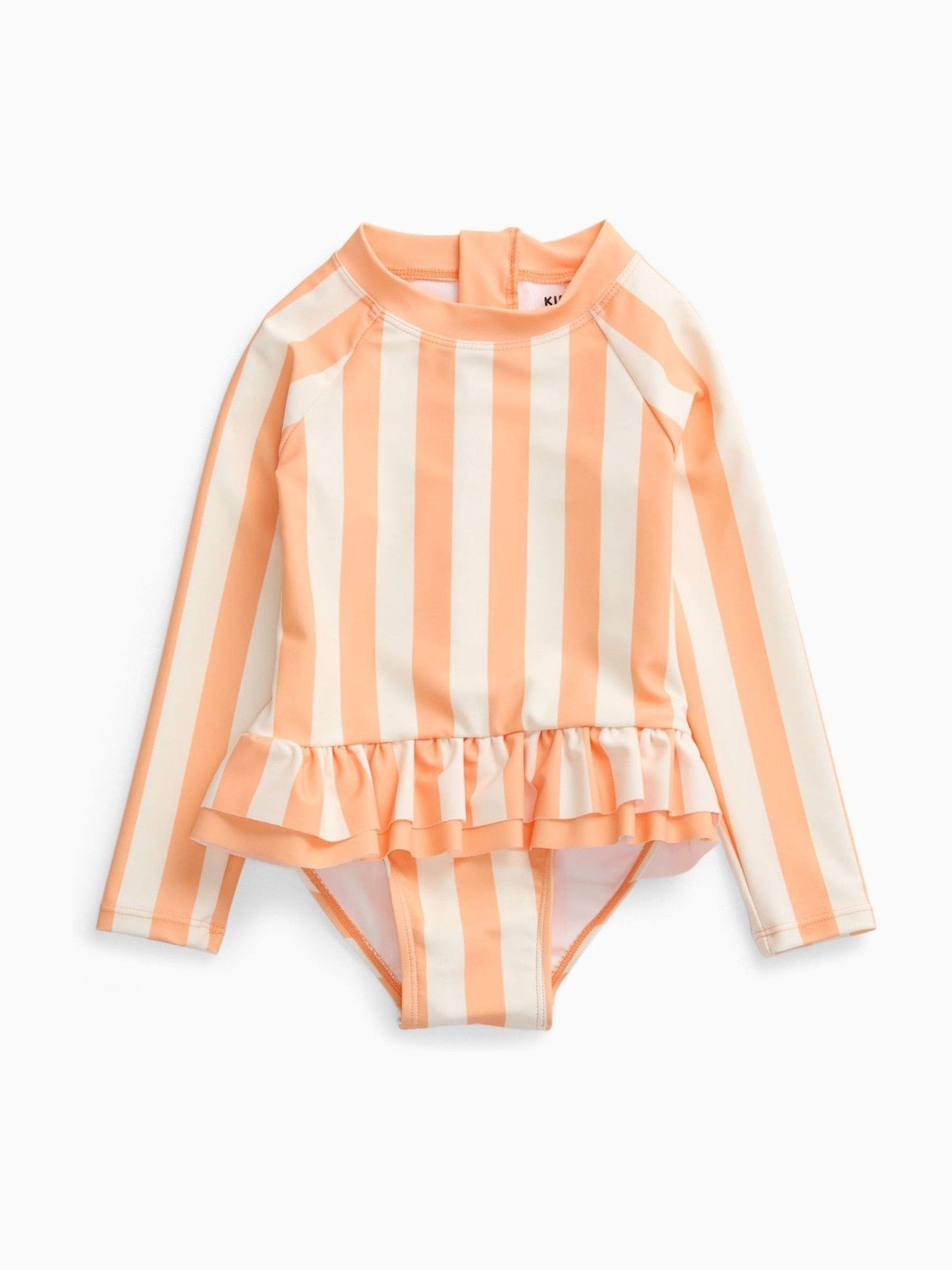 Dsiney Kidz - KIDLY by MORI Orange Frilled Long Sleeve Sunsafe Swimsuit image 4