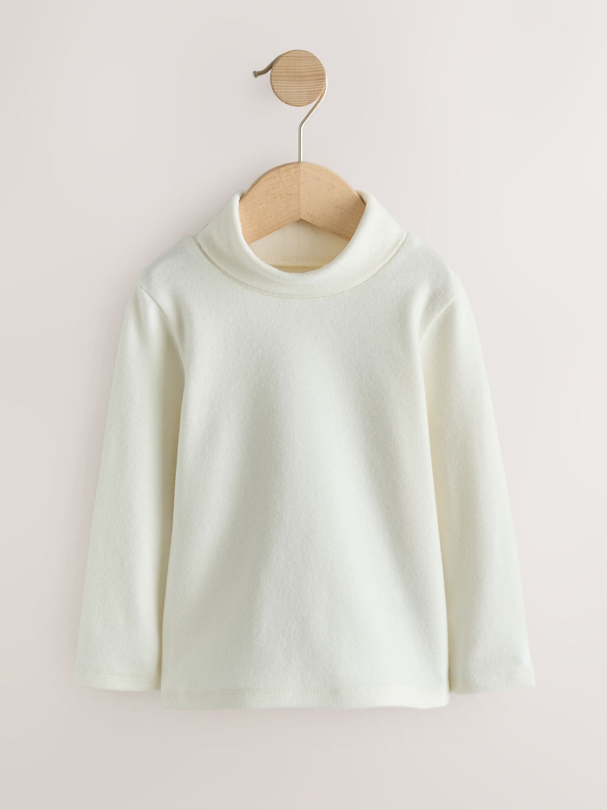 Cream/Pink/Grey Long Sleeve Roll Neck Tops 3 Pack (3mths-7yrs) - image 3