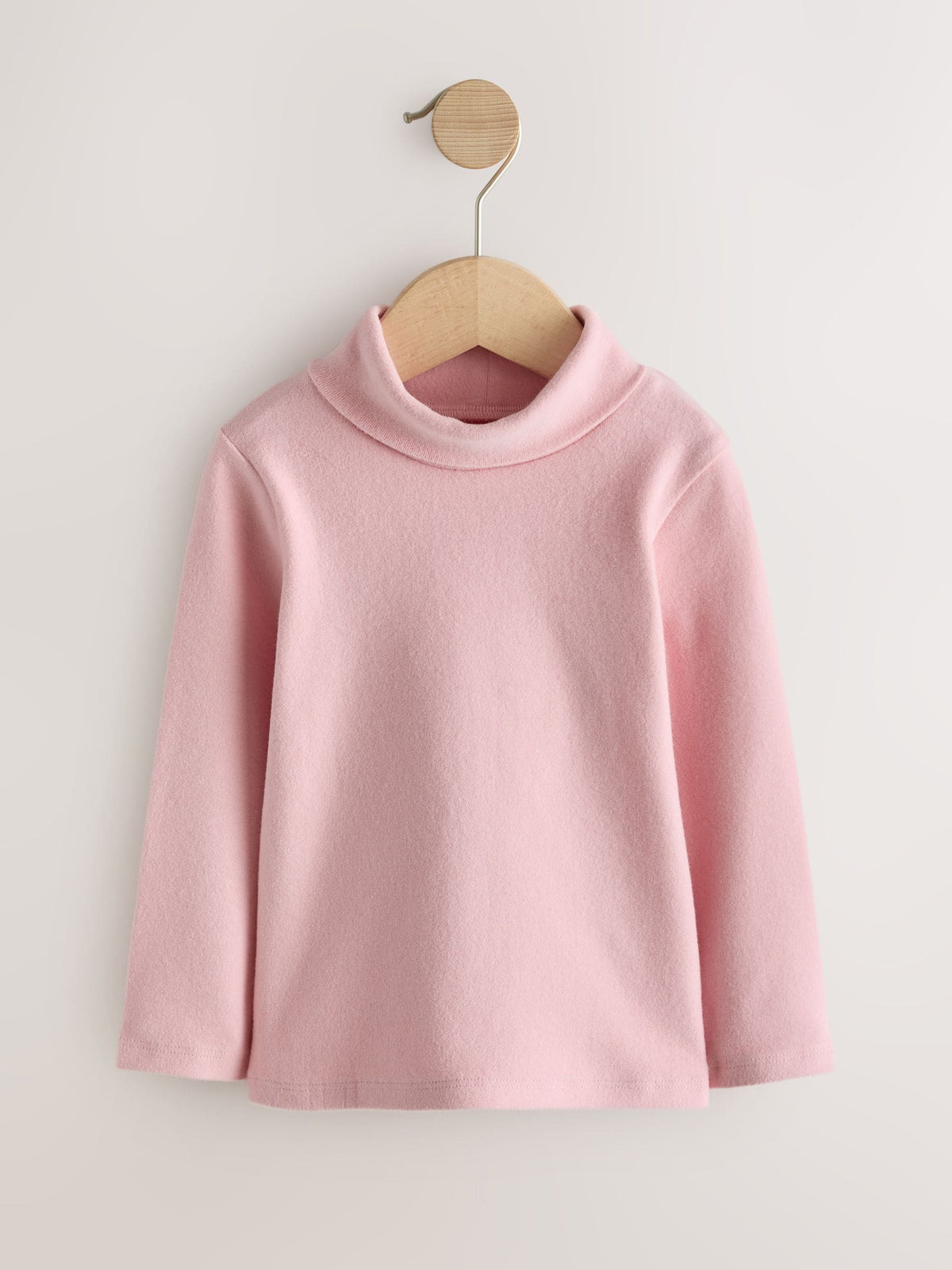 Cream/Pink/Grey Long Sleeve Roll Neck Tops 3 Pack (3mths-7yrs) - image 4