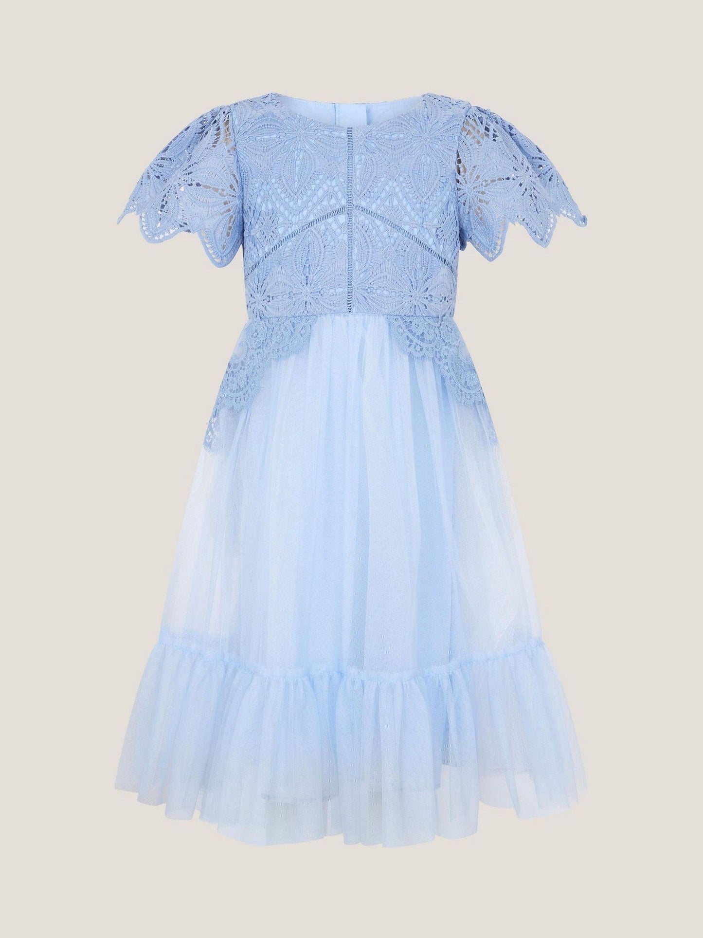 Monsoon Blue Monica Floral Lace Tulle Dress image 2
