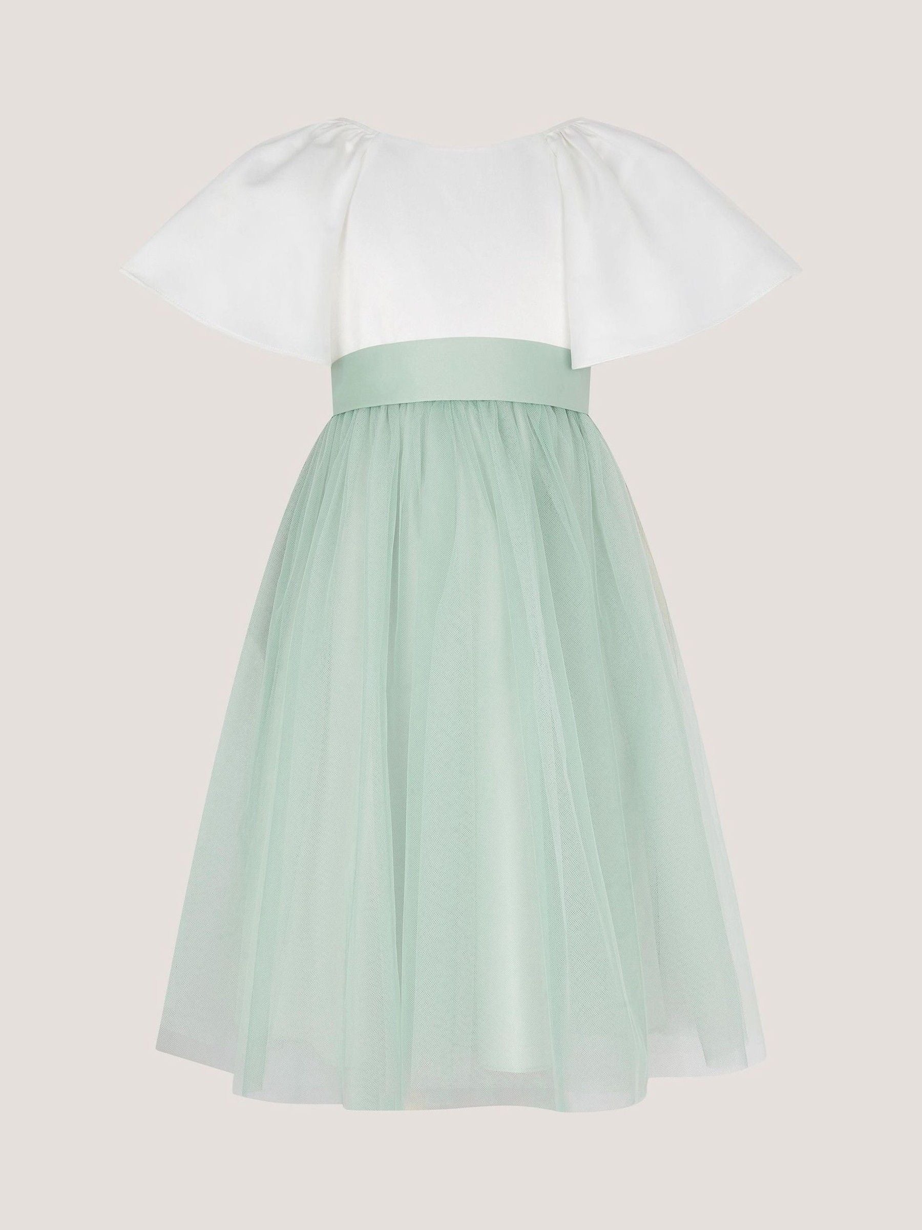 Monsoon Green Angelica Bow Tulle Flower Dress image 2