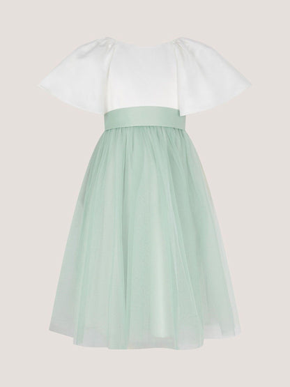 Monsoon Green Angelica Bow Tulle Flower Dress image 2