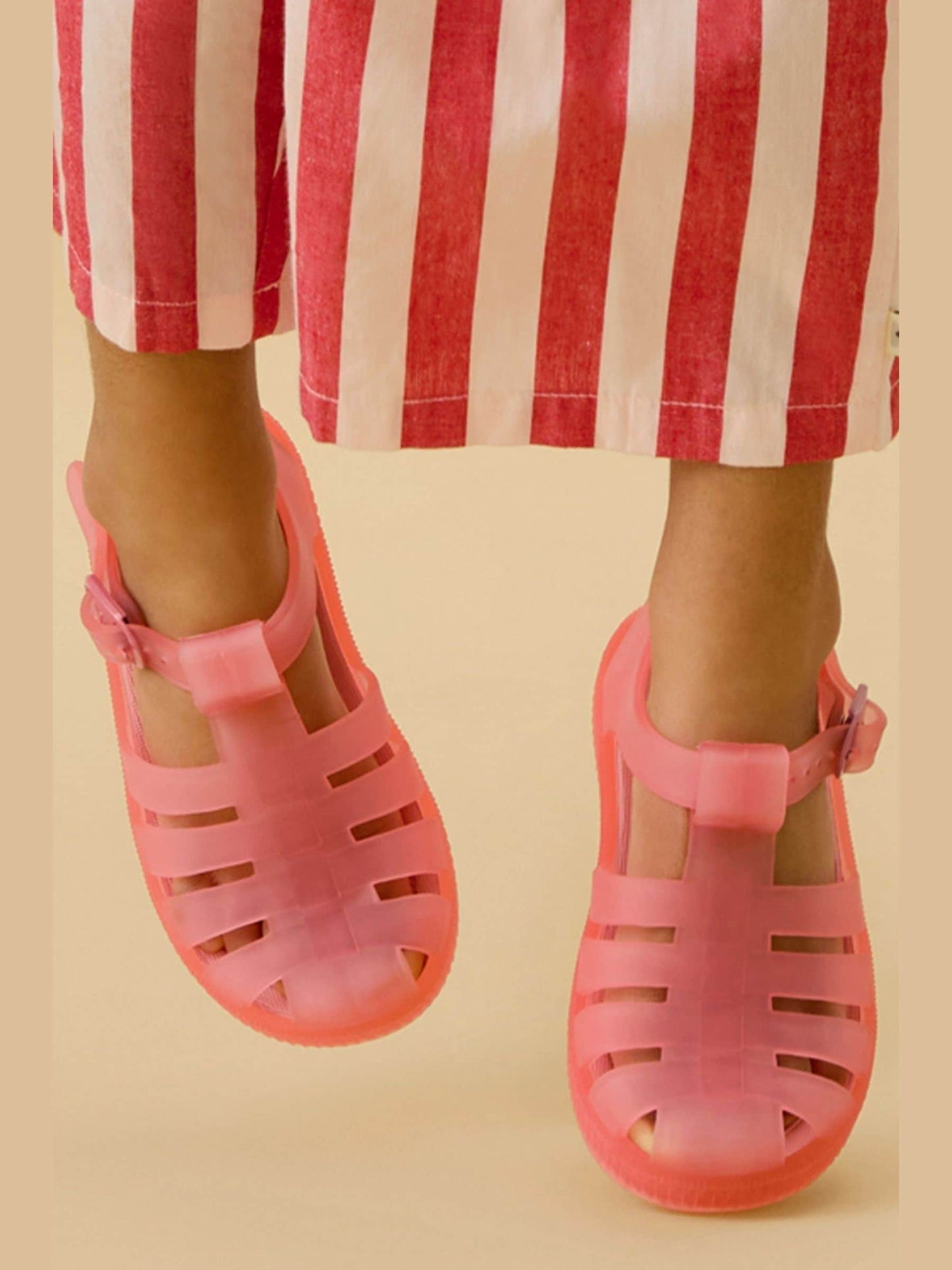 KIDLY by MORI Pink Soft Comfy Jelly Sandals image 1