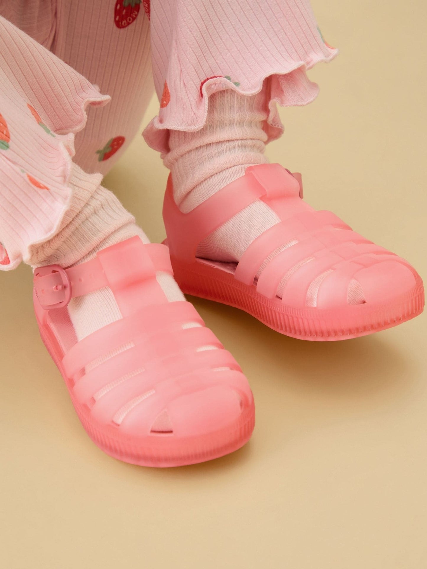 KIDLY by MORI Pink Soft Comfy Jelly Sandals image 2