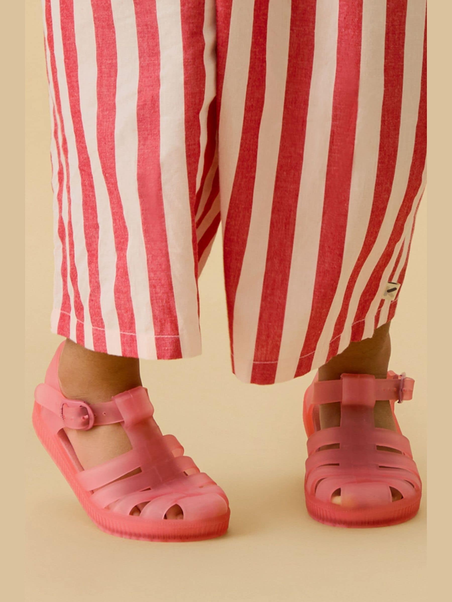 KIDLY by MORI Pink Soft Comfy Jelly Sandals image 3