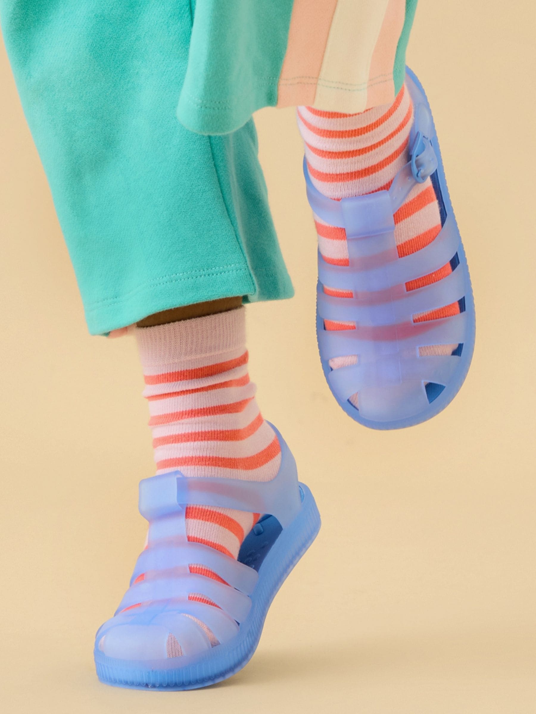 KIDLY by MORI Blue Soft Comfy Jelly Sandals image 2