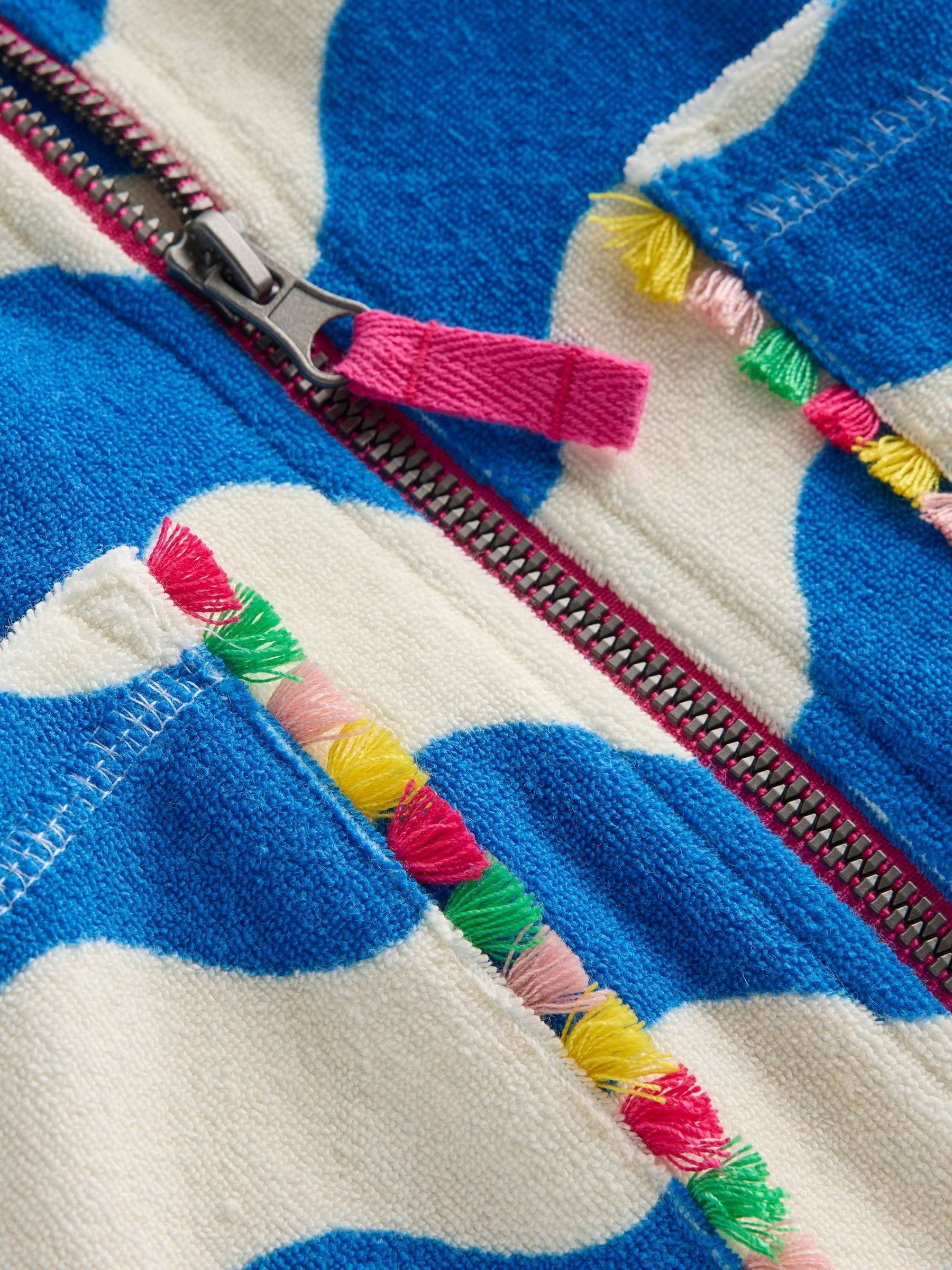 Boden Blue Romie Towelling Zip Throw On Cover-Up image 3