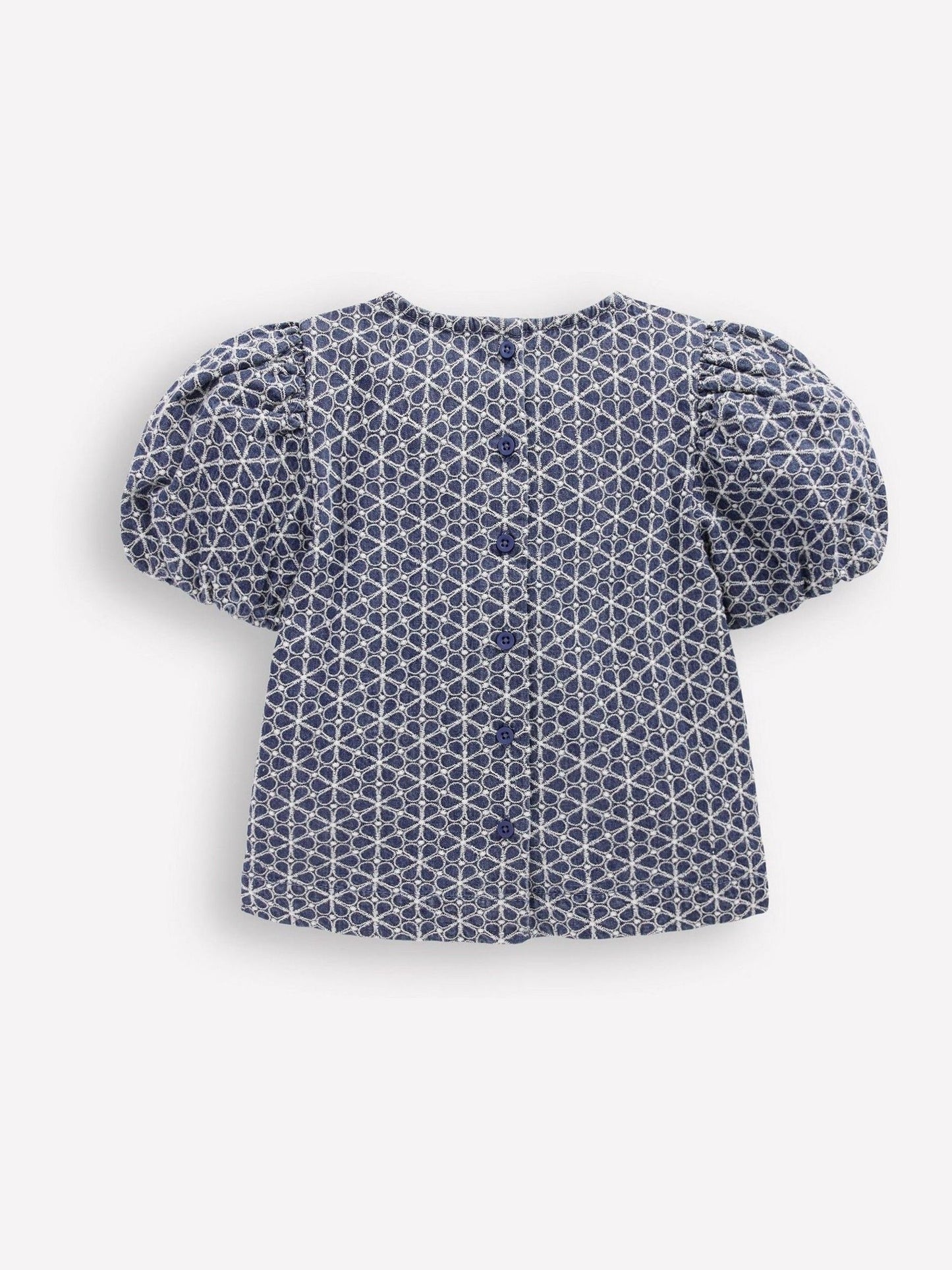 Boden Blue Puff Sleeve Woven Top image 2